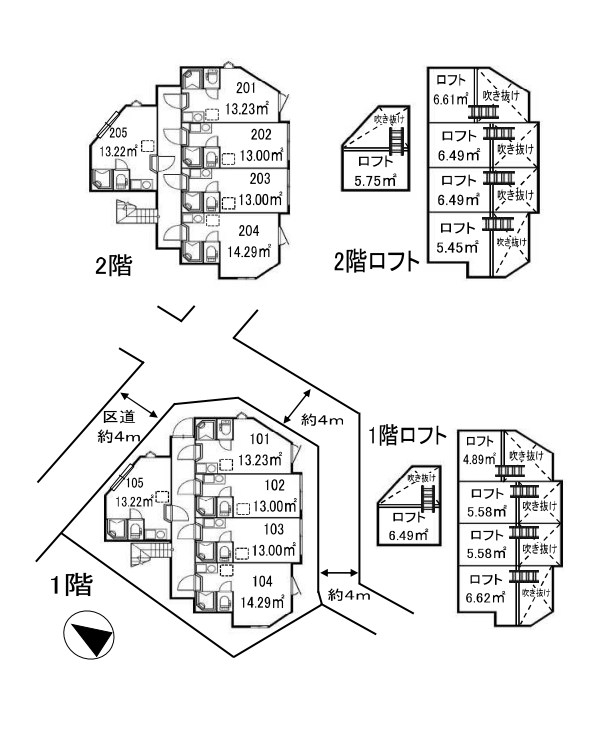 東京都中野区鷺宮３丁目 間取図・土地図