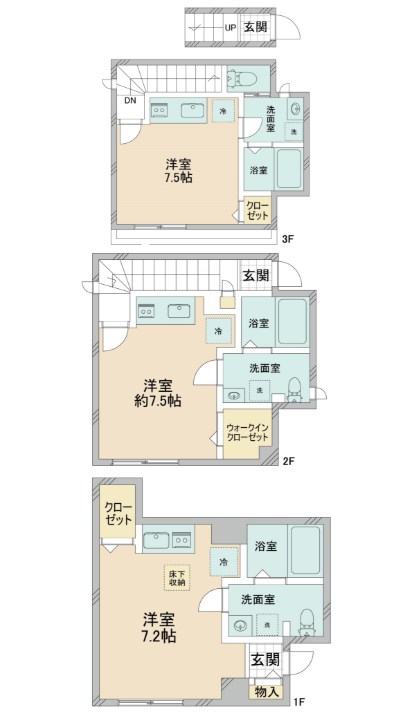 神奈川県川崎市中原区木月４丁目 間取図・土地図