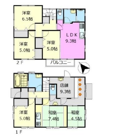 神奈川県平塚市大神５丁目 間取図・土地図