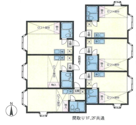 東京都杉並区下高井戸５丁目 間取図・土地図