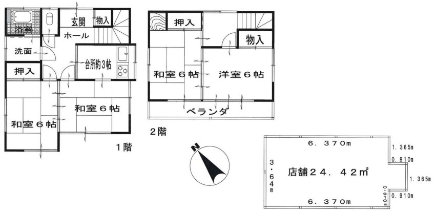 埼玉県春日部市八丁目 間取図・土地図