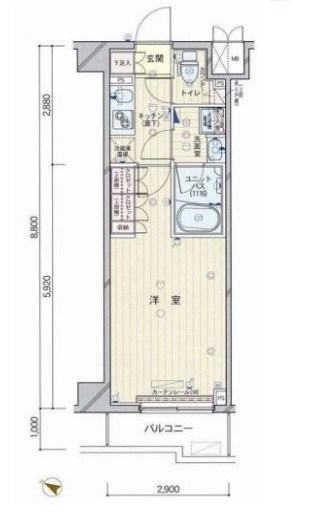 神奈川県川崎市中原区上平間 間取図・土地図