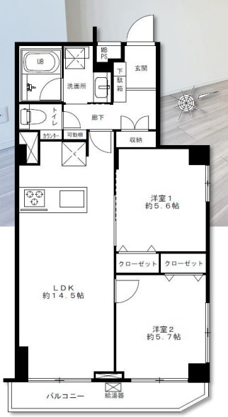神奈川県川崎市宮前区小台２丁目 間取図・土地図
