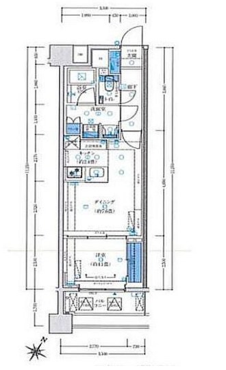 神奈川県横浜市中区弥生町２丁目 間取図・土地図
