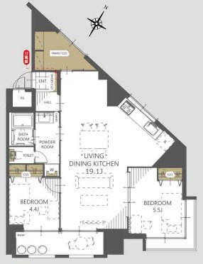 千葉県船橋市前原西２丁目 間取図・土地図