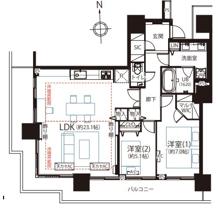 東京都港区港南３丁目 間取図・土地図