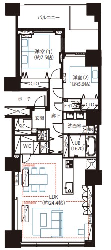 東京都港区港南４丁目 間取図・土地図