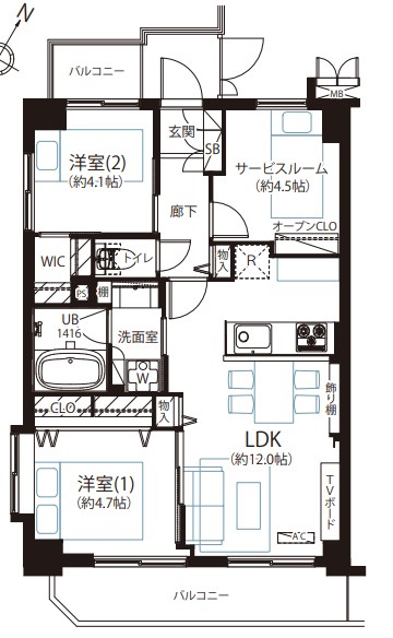 東京都墨田区京島１丁目 間取図・土地図