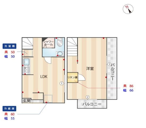 東京都墨田区東向島４丁目 間取図・土地図