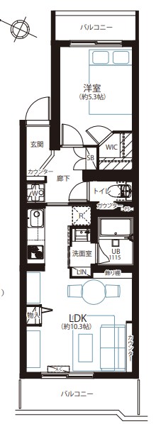 東京都港区南麻布１丁目 間取図・土地図