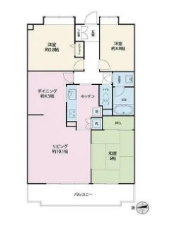 東京都江戸川区東小松川２丁目 間取図・土地図