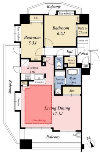 東京都練馬区谷原５丁目 間取図・土地図