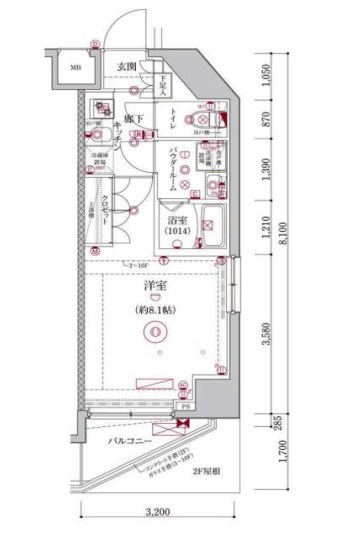 東京都新宿区西落合４丁目 間取図・土地図