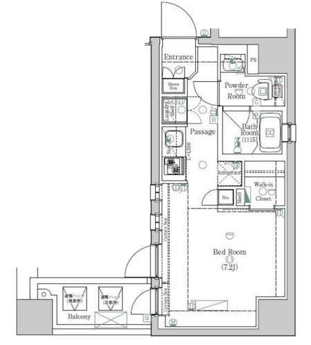 東京都荒川区東日暮里２丁目 間取図・土地図