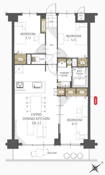 東京都立川市上砂町５丁目 間取図・土地図