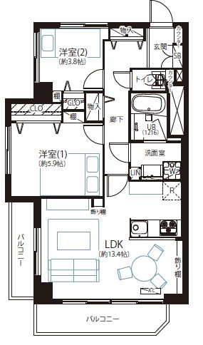 東京都新宿区北新宿１丁目 間取図・土地図