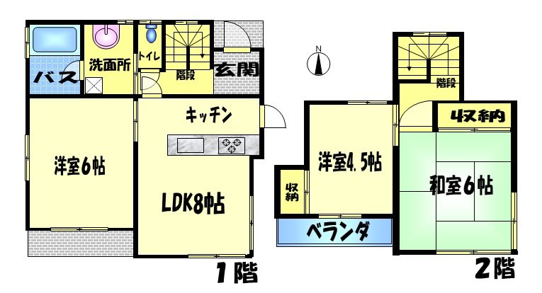 長野県長野市大豆島 間取図・土地図
