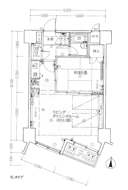 アルカディア草津   間取図・土地図