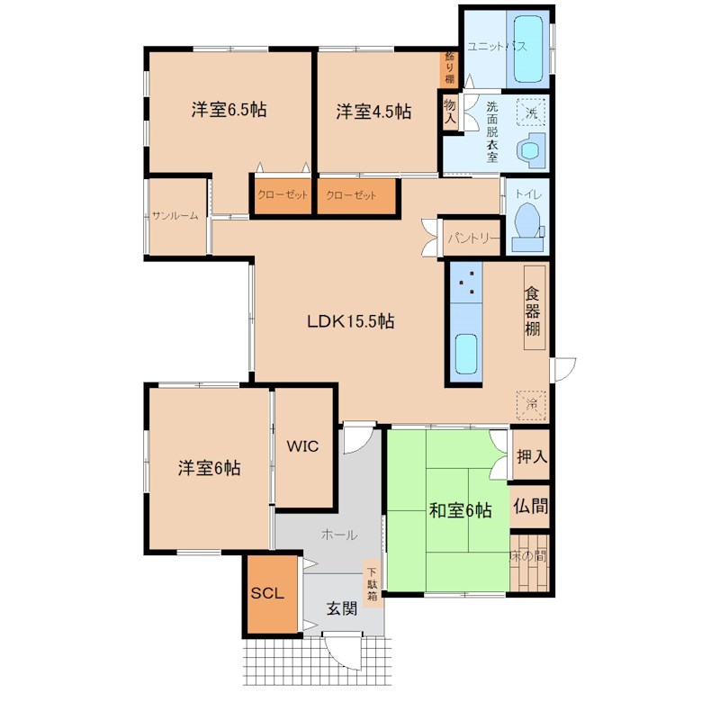 加世田・中古 間取図・土地図