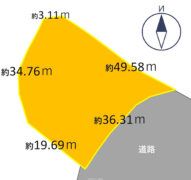 鹿児島県鹿児島市皆与志町 間取図・土地図