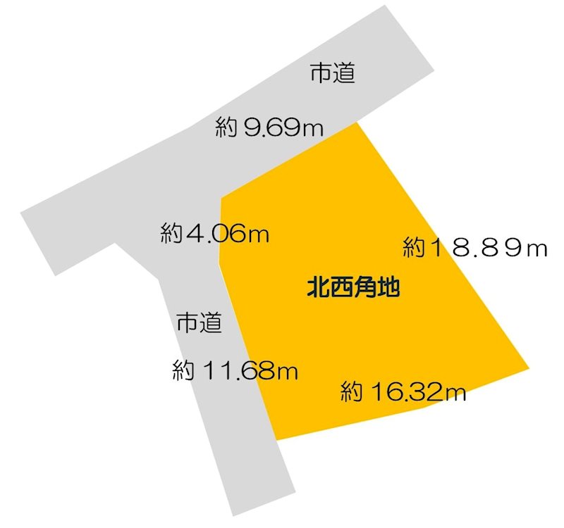 鹿児島県鹿児島市中山町 間取図・土地図