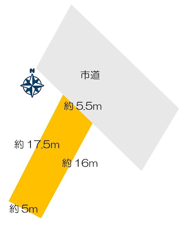 易居町・売地 間取図・土地図