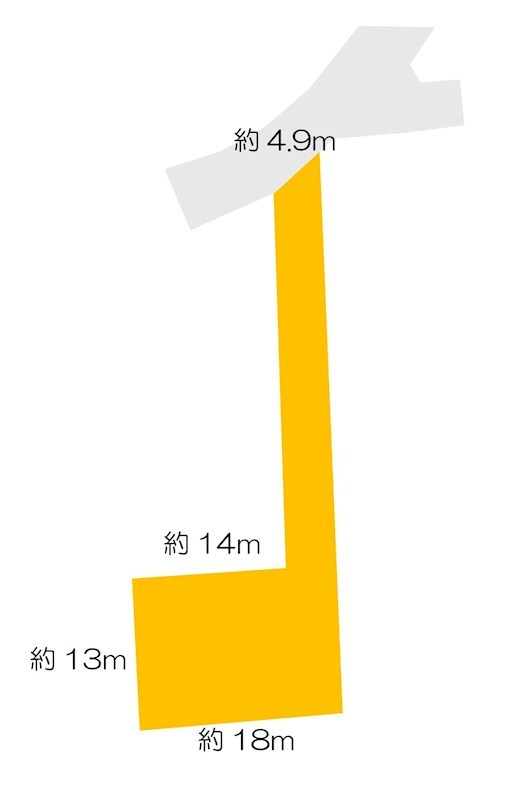 鹿児島県鹿児島市中山町 間取図・土地図