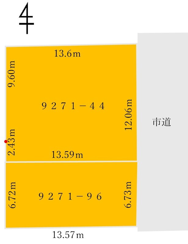 鹿児島県鹿児島市錦江台１丁目 間取図・土地図