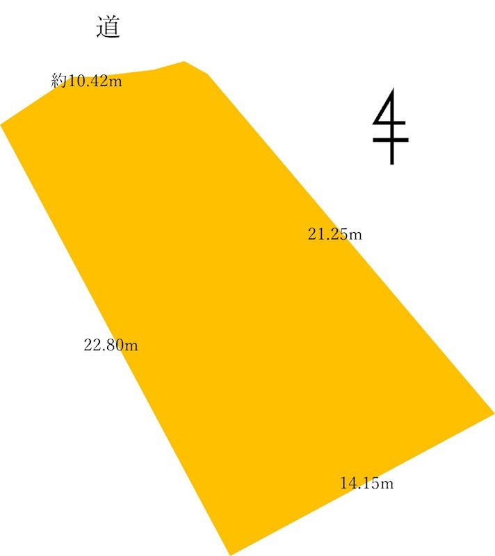 鹿児島県鹿児島市小原町 間取図・土地図