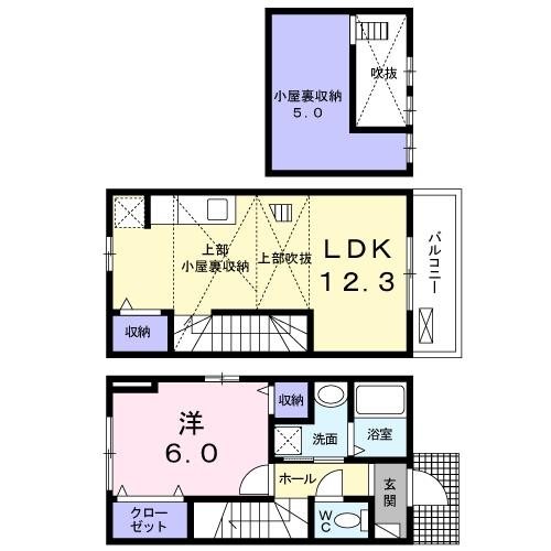 マンション(棟) 間取図・土地図