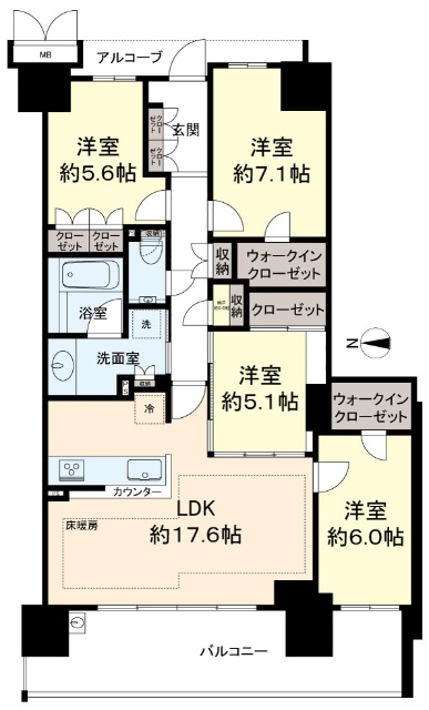 ジオ多摩センター 間取図・土地図