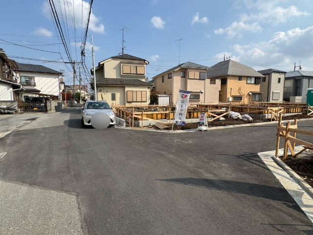新築戸建　調布市富士見町　１号棟 現地写真（前面道路含む現地写真）