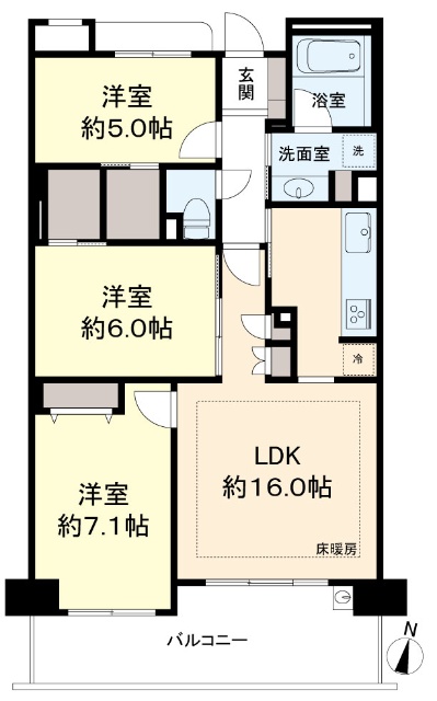 ジェイシティ千歳烏山 間取図・土地図
