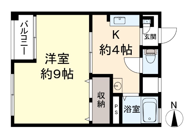 京王多摩川コーポラス 間取図・土地図