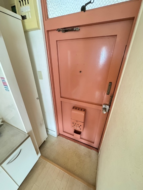 京王多摩川コーポラス 現地写真（玄関）