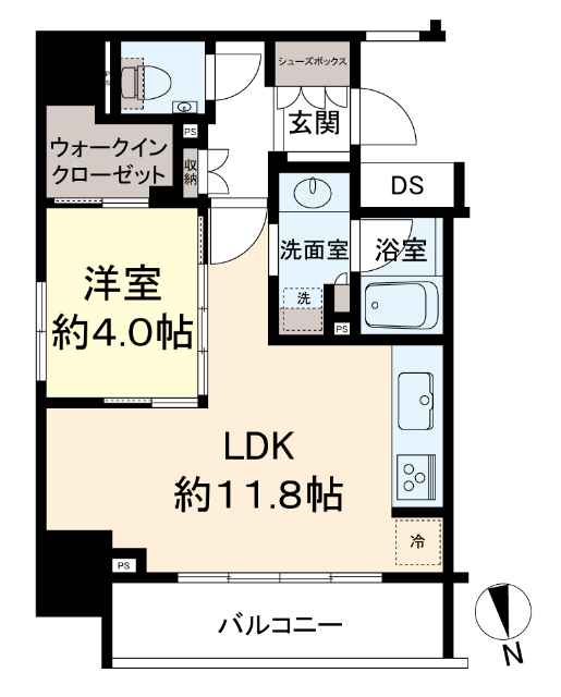 リビオレゾン大手町 間取図・土地図