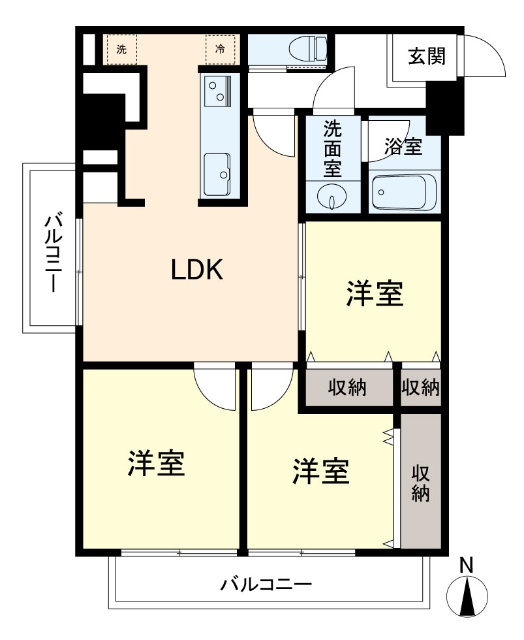 上北沢ハイネスコーポ 間取図・土地図