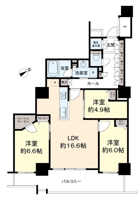 エルザ世田谷 間取図・土地図