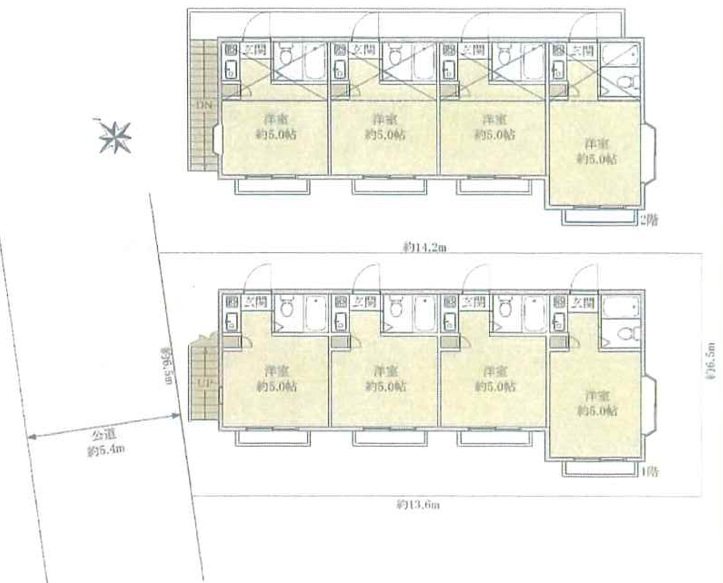 東京都中野区江原町２丁目 間取図・土地図