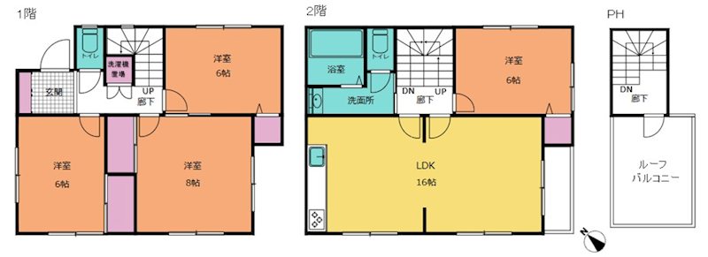 長沢2丁目　平成20年築の内装綺麗な戸建物件！ 間取図・土地図