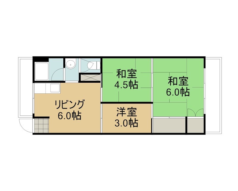 ワーカーハイツ鳥羽 間取図・土地図