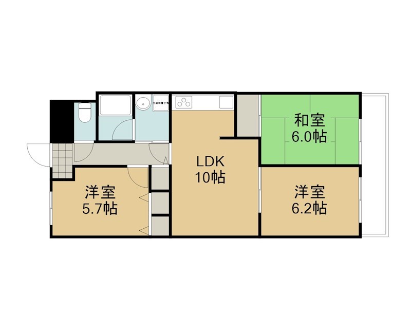 花園スカイハイツ 間取図・土地図