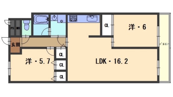 花園スカイハイツ 間取図・土地図