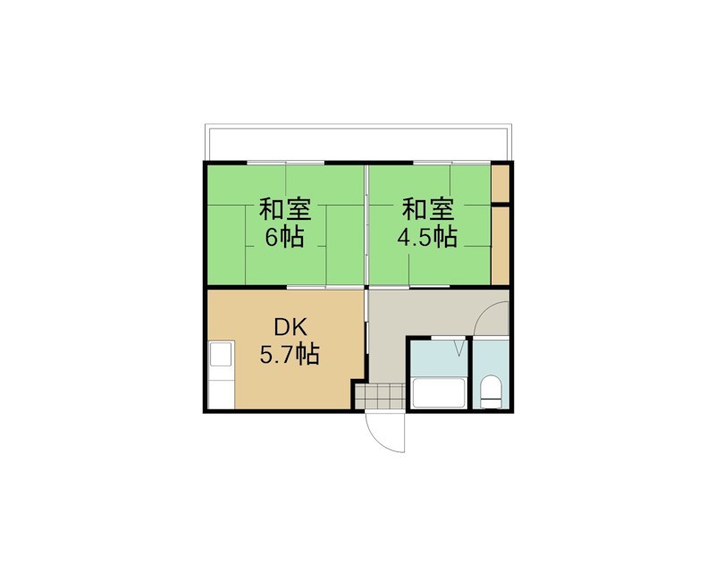 コーポラス島原 間取図・土地図