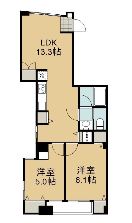 御池ロイヤルマンション 間取図・土地図