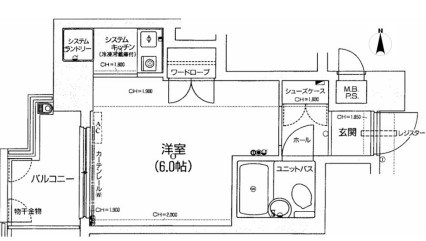 デ・リード京都東洞院 間取図・土地図