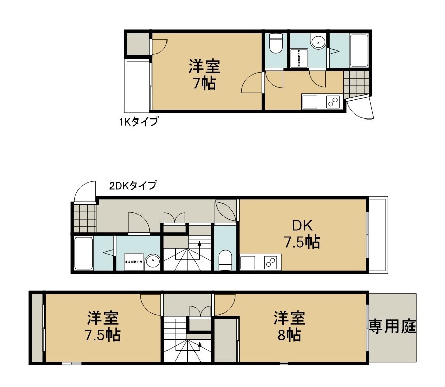 アルカス七条大宮 間取図・土地図