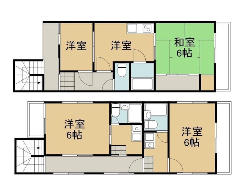 ヴィラ羽束師 間取図・土地図
