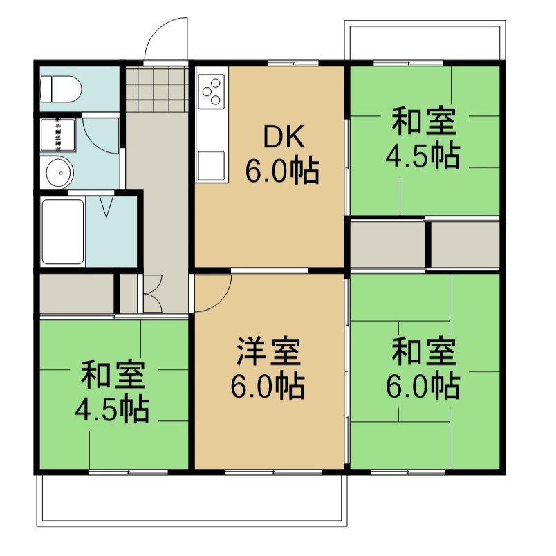 東大路高野第3住宅　35号棟 間取図・土地図