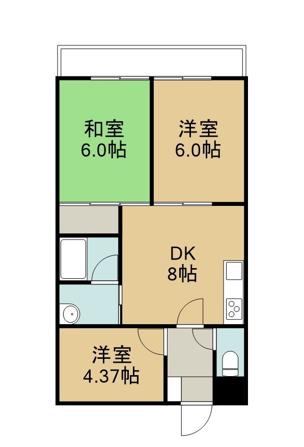深草サニーハイツ 間取図・土地図